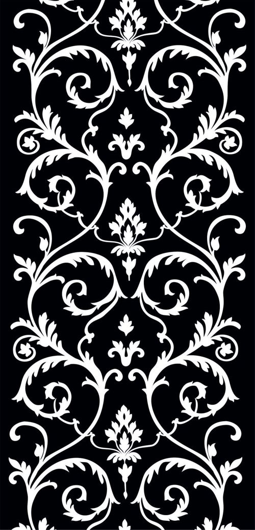 طرح وکتور مشبک گل برای برش - Vector design ready for cutting - برای دستگاه CNC چوب و لیزر (سی ان سی)