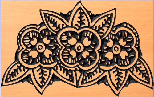 طرح وکتور  طرح مشبک گل و گیاه برای برش - Vector design ready for cutting - برای دستگاه CNC چوب و لیزر (سی ان سی)