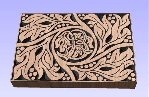 طرح وکتور  طرح مشبک گل و گیاه برای برش - Vector design ready for cutting - برای دستگاه CNC چوب و لیزر (سی ان سی)