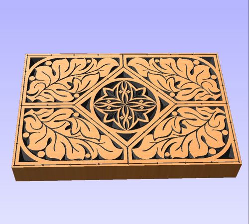 طرح وکتور طرح مشبک گل و گیاه برای برش - Vector design ready for cutting - برای دستگاه CNC چوب و لیزر (سی ان سی)