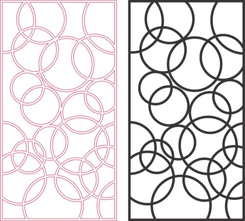 طرح پنل توری سه بعدی پارچه - 3d grille panel - برای دستگاه CNC چوب و لیزر (سی ان سی)