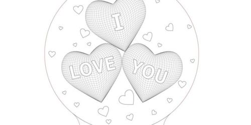 طرح سه بعدی توهم برش لیزر قلب دوستت دارم چراغ شب چراغ - 3d illusion laser cut hearts i love you nightlamp ve - برای دستگاه CNC چوب و لیزر (سی ان سی)