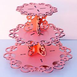 طرح قفسه نمایش گل سه طبقه برای برش لیزر cnc - 3 story flower display shelf for laser cut cnc ve - برای دستگاه CNC چوب و لیزر (سی ان سی)