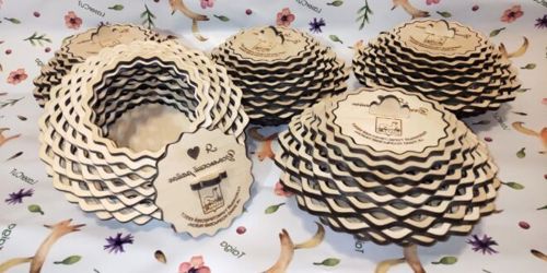 طرح کاسه شکلاتی میلی‌متری برای برش لیزری - 6mm candy bowl for laser cut - برای دستگاه CNC چوب و لیزر (سی ان سی)