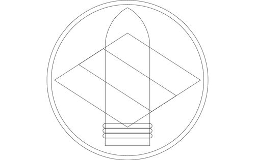 طرح تیپ توپخانه جنگی فاب لوگو - 142nd fab field artillery brigade logo - برای دستگاه CNC چوب و لیزر (سی ان سی)