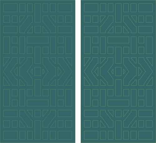 طرح الگوی پانل هندسی انتزاعی برای برش لیزری - abstract geometric panel pattern for laser cutting - برای دستگاه CNC چوب و لیزر (سی ان سی)