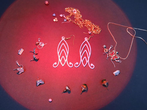 طرح گوشواره‌های اکریلیک قطره‌ای لیزری - acrylic drop earrings laser cut - برای دستگاه CNC چوب و لیزر (سی ان سی)