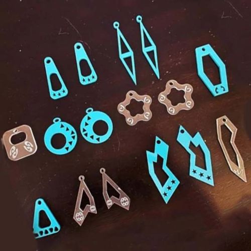 طرح گوشواره اکریلیک طرح جواهرات زنانه قالب برش لیزری - acrylic earring design women jewelry template laser cut ve - برای دستگاه CNC چوب و لیزر (سی ان سی)