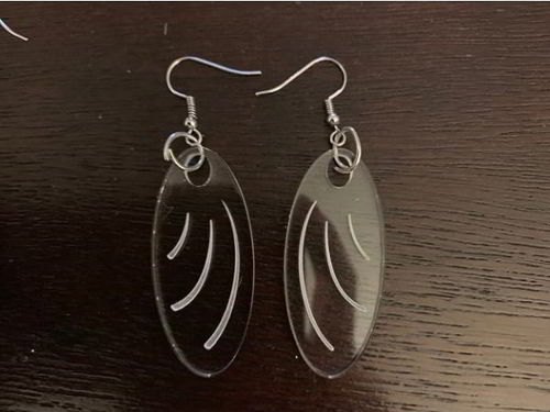 طرح گوشواره اکریلیک برای زنانه طرح جواهرات لیزر - acrylic earrings for women jewelry design laser cut ve - برای دستگاه CNC چوب و لیزر (سی ان سی)