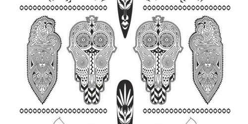 طرح ماندالای آفریقایی برای برش لیزری - african mandala for laser cutting ve - برای دستگاه CNC چوب و لیزر (سی ان سی)