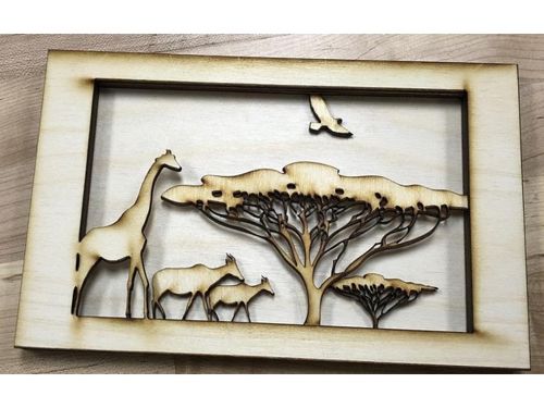طرح کتاب تونل آفریقایی لیزر - african tunnel book laser cut - برای دستگاه CNC چوب و لیزر (سی ان سی)