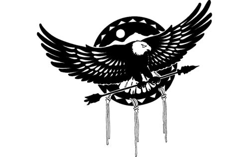 طرح عقاب آگویا با تیر فلش - aguia eagle with arrow - برای دستگاه CNC چوب و لیزر (سی ان سی)