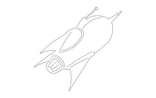 طرح پرواز هواپیما - aircraft blastoff sketch - برای دستگاه CNC چوب و لیزر (سی ان سی)