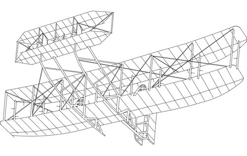 طرح هواپیمای kttyhawk draw - aircraft kttyhawk drawing - برای دستگاه CNC چوب و لیزر (سی ان سی)