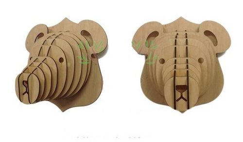 طرح طراحی شگفت‌انگیز خرس سر سر - amazing design bear head ve - برای دستگاه CNC چوب و لیزر (سی ان سی)