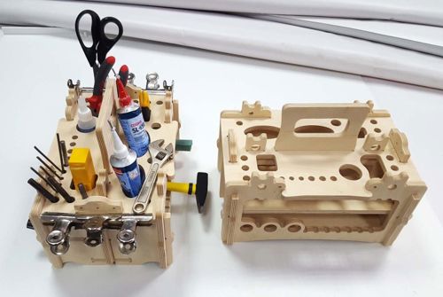 طرح ابزار سازمان‌دهنده شگفت‌انگیز لیزری - amazing tools organizer lasercut ve - برای دستگاه CNC چوب و لیزر (سی ان سی)