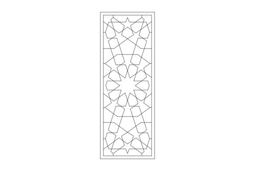طرح وکتور آماده برش پنل طراحی ammaz aky ld z برای دستگاه CNC چوب و لیزر ( سی ان سی )