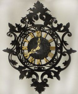طرح ساعت دیواری هنری باستانی برای برش لیزری cnc - ancient art wall clock for laser cut cnc - برای دستگاه CNC چوب و لیزر (سی ان سی)