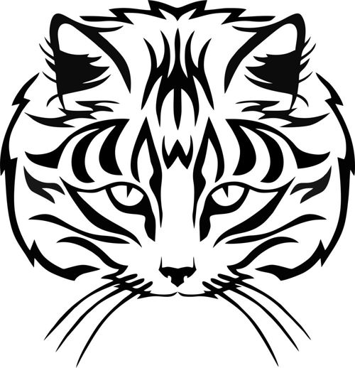 طرح حیوان شبح گربه - animal silhouette cat ve - برای دستگاه CNC چوب و لیزر (سی ان سی)