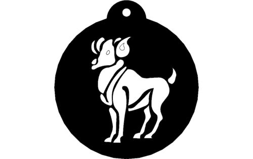 طرح حیوانات زودیاک علائم حَمَل - animal zodiac signs aries - برای دستگاه CNC چوب و لیزر (سی ان سی)