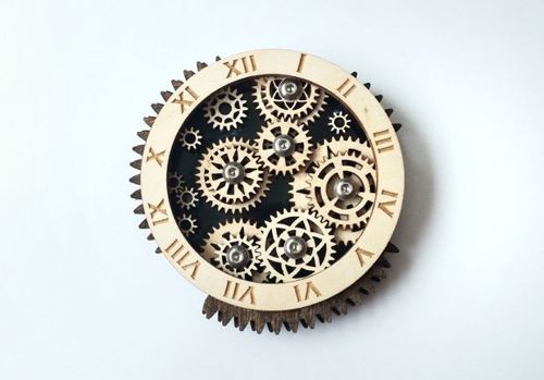 طرح یک نسخه غیرمعمول از ساعت لیزری - an unusual version of the watch for laser cut ve - برای دستگاه CNC چوب و لیزر (سی ان سی)