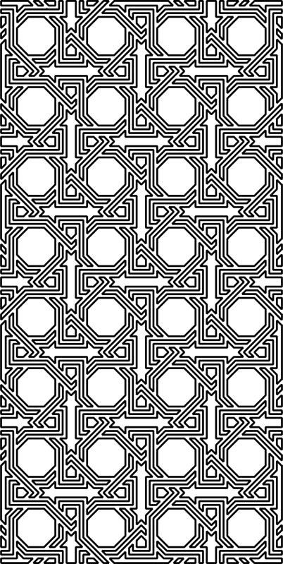 طرح آرابسک الگو - arabesque pattern - برای دستگاه CNC چوب و لیزر (سی ان سی)