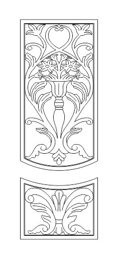 طرح هنری طراحی دکور طرح - art pattern design decor - برای دستگاه CNC چوب و لیزر (سی ان سی)