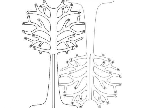 طرح درخت کریسمس آرورِس دِناتال - arvoresdenatal christmas trees - برای دستگاه CNC چوب و لیزر (سی ان سی)