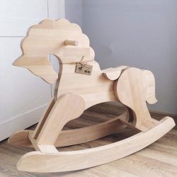 طرح مونتاژ الاکلنگ اسب برای کودکان - assembling seesaw horses for children ve - برای دستگاه CNC چوب و لیزر (سی ان سی)