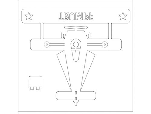 طرح آویونتا سه‌بعدی - avioneta 3d - برای دستگاه CNC چوب و لیزر (سی ان سی)