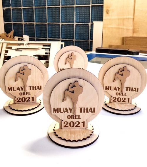طرح جایزه مدال کیک بوکسینگ برای برش لیزری - award medal kickbox for laser cutting ve - برای دستگاه CNC چوب و لیزر (سی ان سی)