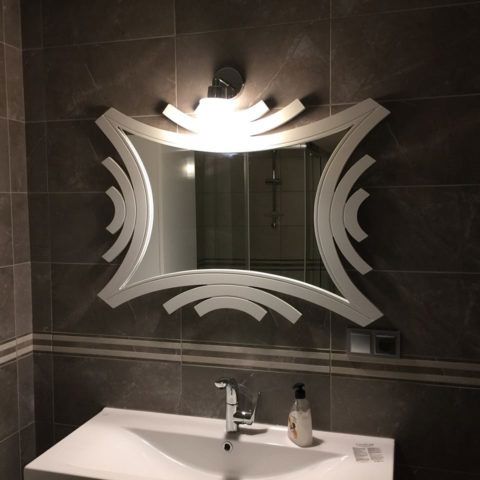 طرح قاب حمام آینا برای برش لیزری - ayna bathroom frame for laser cut - برای دستگاه CNC چوب و لیزر (سی ان سی)
