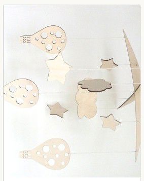 طرح تخت کودک موبایل آویزان موبایل کودک برای برش لیزری - baby crib mobile hanging baby mobile for laser cut ve - برای دستگاه CNC چوب و لیزر (سی ان سی)