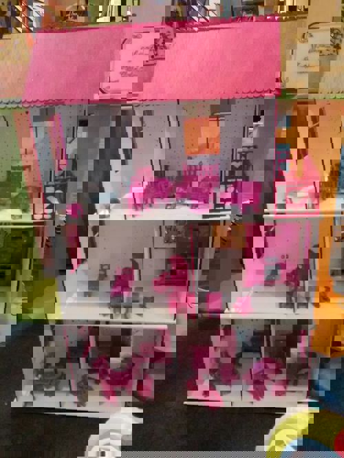 طرح خانه عروسکی تخته سه لا کودک برای برش لیزری هزینه - baby plywood dollhouse for laser cutting - برای دستگاه CNC چوب و لیزر (سی ان سی)