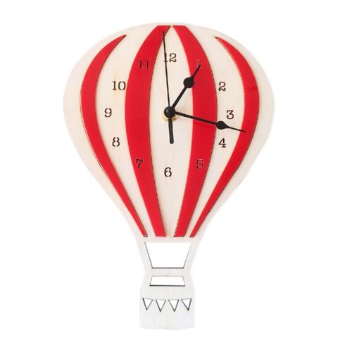 طرح ساعت دیواری بادکنکی اتاق کودک تزئین دیواری برای برش لیزری پول - balloon wall clock kids room wall decor for laser cutting ve - برای دستگاه CNC چوب و لیزر (سی ان سی)