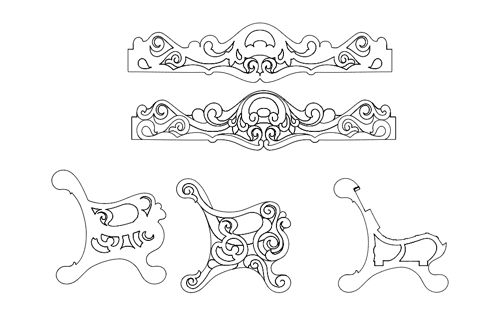 طرح ضیافت - banquette - برای دستگاه CNC چوب و لیزر (سی ان سی)