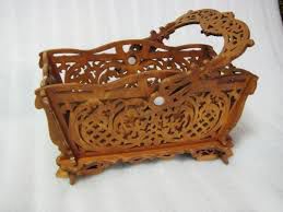 طرح سبد با دسته الگو برای برش لیزری - basket with handle pattern for laser cutting - برای دستگاه CNC چوب و لیزر (سی ان سی)
