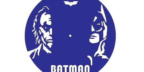 طرح ساعت برش لیزری بتمن - batman laser cut clock - برای دستگاه CNC چوب و لیزر (سی ان سی)