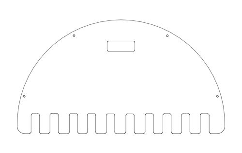 طرح بت رک - bat rack - برای دستگاه CNC چوب و لیزر (سی ان سی)