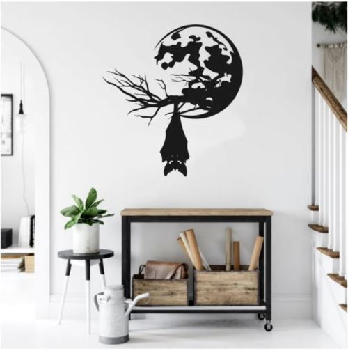 طرح bat-wall-gothic-decor-halloween-wall-hanging-ve
