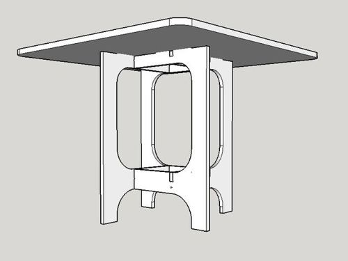 طرح میز bauhaus 800 برای برش لیزری - bauhaus 800 table for laser cut - برای دستگاه CNC چوب و لیزر (سی ان سی)