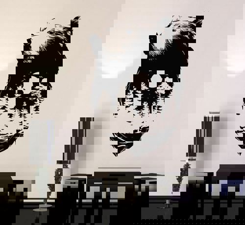 طرح دیوار هنری خرس دیواری دکوراسیون برای برش لیزر - bear wall art wall decor for laser cutting ve - برای دستگاه CNC چوب و لیزر (سی ان سی)