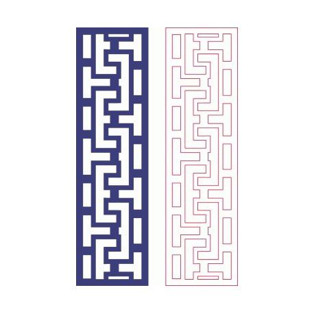 طرح حاشیه زیبا تزئینی الگوی - beautiful border decorative pattern - برای دستگاه CNC چوب و لیزر (سی ان سی)