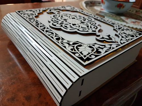 طرح جعبه برش لیزری زیبا - beautiful laser cut box design ve - برای دستگاه CNC چوب و لیزر (سی ان سی)