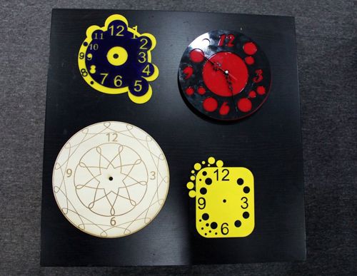 طرح ساعت دیواری زیبا برای برش لیزری - beautiful wall clock for laser cut ve - برای دستگاه CNC چوب و لیزر (سی ان سی)