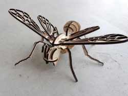 طرح مدل مونتاژ زنبور برای برش لیزر cnc - bee assembly model for laser cut cnc - برای دستگاه CNC چوب و لیزر (سی ان سی)