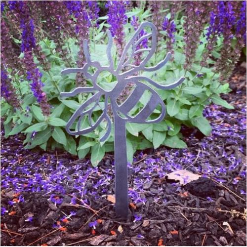 طرح bee-garden-stake-garden-decorations