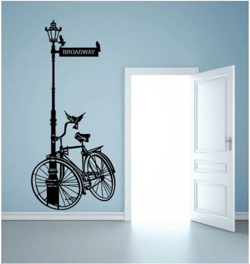 طرح bicycle-2-wall-decorand-ve