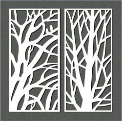 طرح شاخه‌های بزرگ برای برش لیزری cnc - big branches for laser cut cnc ve - برای دستگاه CNC چوب و لیزر (سی ان سی)