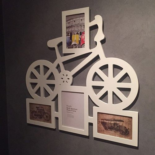 طرح قالب قاب عکس دوچرخه برای برش لیزری - bike photo frame template for laser cut ve - برای دستگاه CNC چوب و لیزر (سی ان سی)
